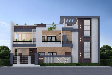 3D Front Elevation Design